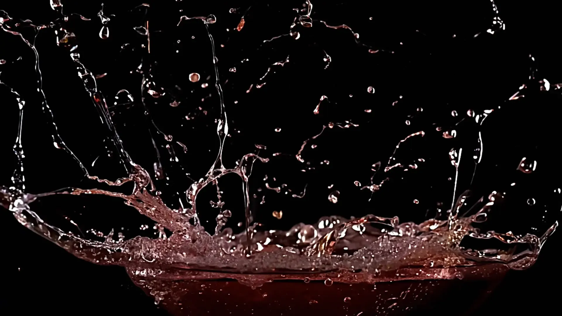 Elegant Fluid Explosion Overlay for Creative Drink Advertisements